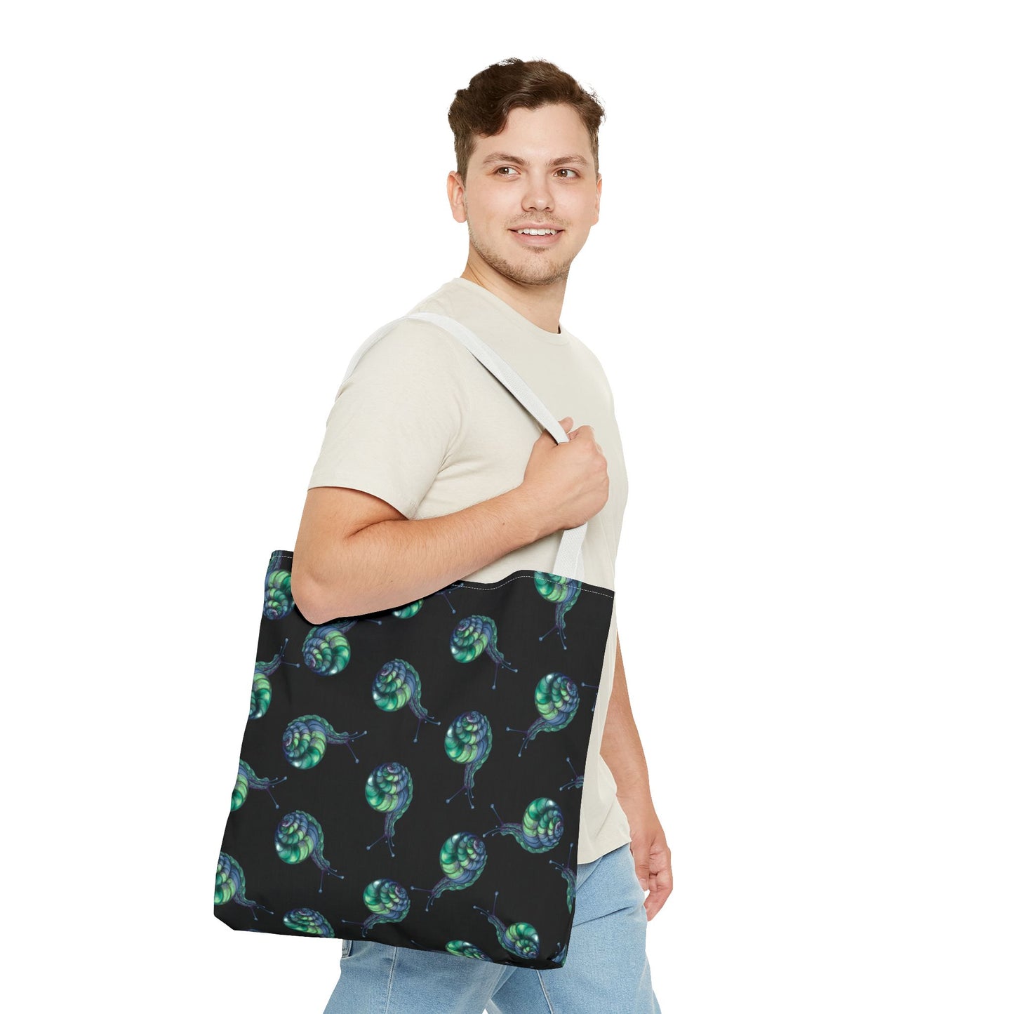 Eco Chic Tote Bag, Stylish Beach Bag, Unique Shopping Tote, Trendy Gift Bag, Nautical Decorative Tote, Marine Pattern Accessory
