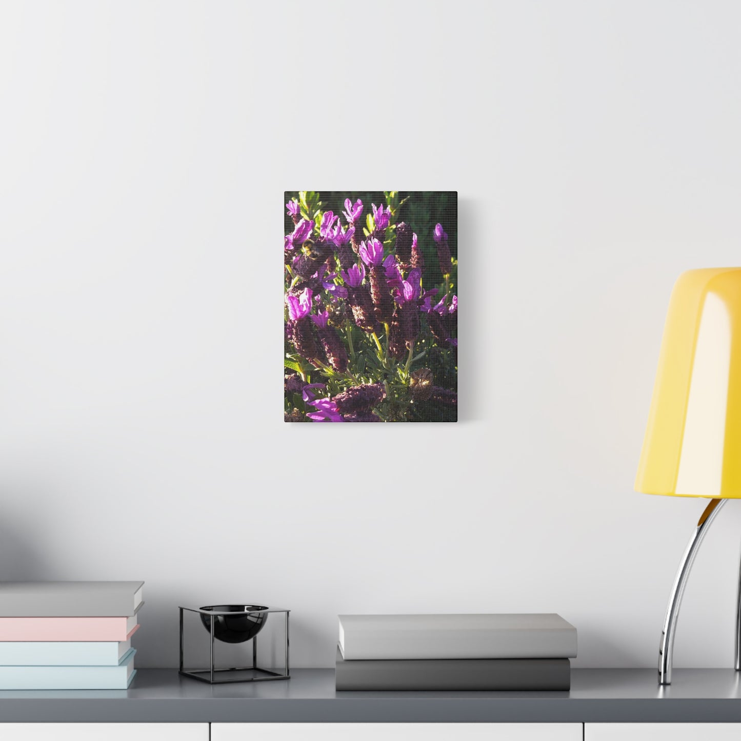 Purple Floral Canvas Wall Art, Botanical Decor, Nature Art, Home Decoration, Gift for Nature Lovers