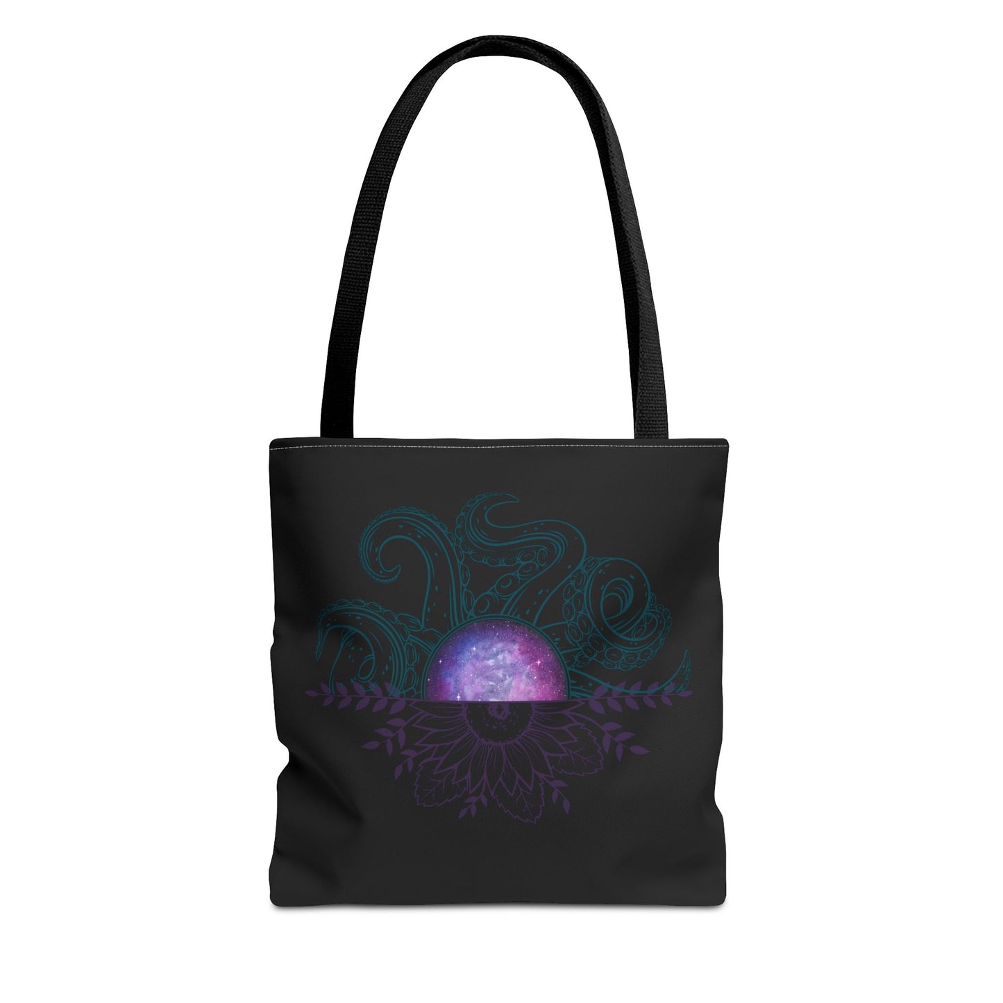 Cosmic Octopus Tote Bag - Celestial Sea Creature Design, Eco-Friendly Shopping, Beach Trip Bag, Gift for Ocean Lovers