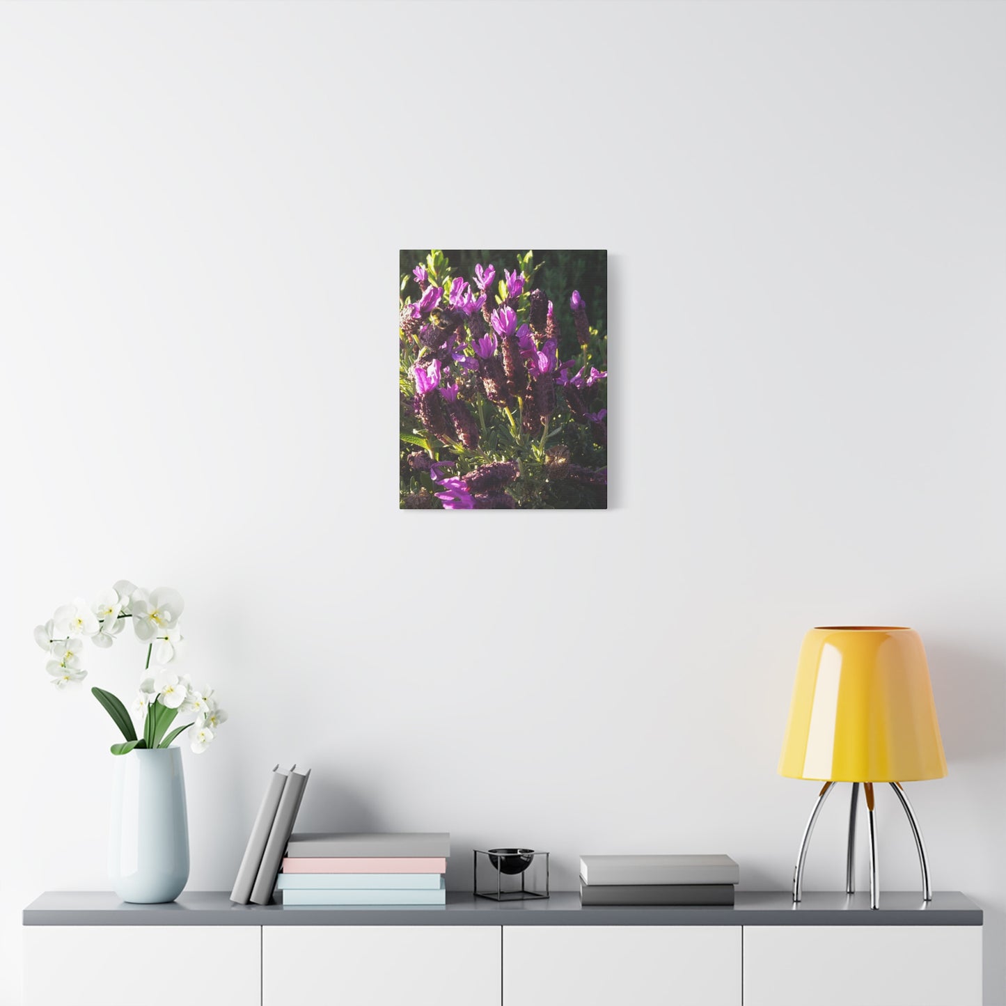 Purple Floral Canvas Wall Art, Botanical Decor, Nature Art, Home Decoration, Gift for Nature Lovers