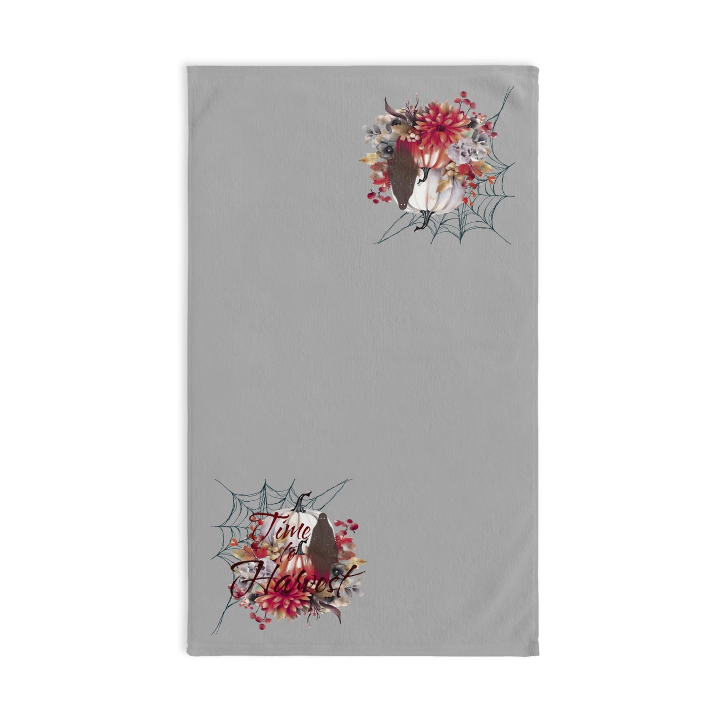 Autumn-Themed Hand Towel, Cozy Kitchen Decor, Halloween Gift, Fall Bathroom Accessories, Rustic Home Styling