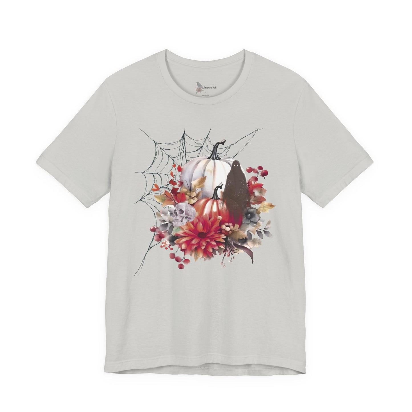 Autumn Vibes Short Sleeve Tee - Cozy Halloween Shirt, Spooky Seasonal Apparel, Fall T-Shirt, Pumpkin Graphic Tee, Unisex Fall Wardrobe