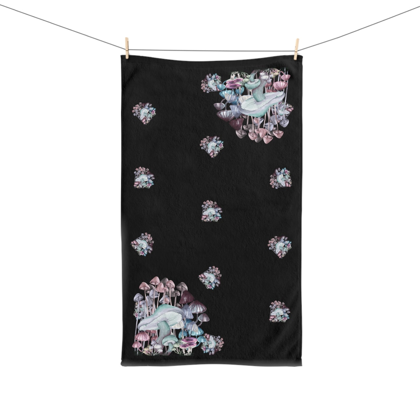 Whimsical Mushroom Hand Towel, Eco-Friendly Kitchen Towels, Bathroom Decor, Gift for Nature Lovers, Fairy Tale Towel