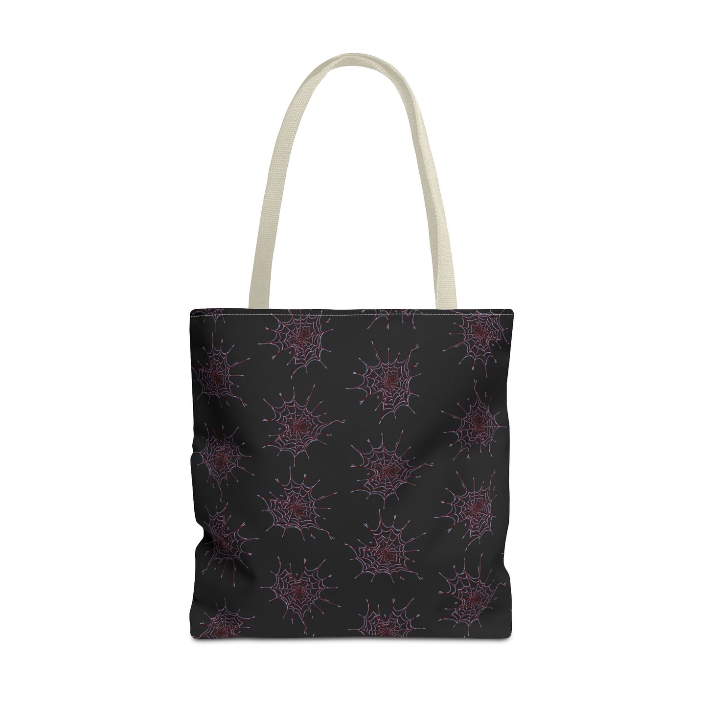 Chic Black and red Heart Web Tote Bag, Stylish Grocery Bag, Eco-Friendly Shopping Tote, Gift Bag for Her, Casual Beach Bag