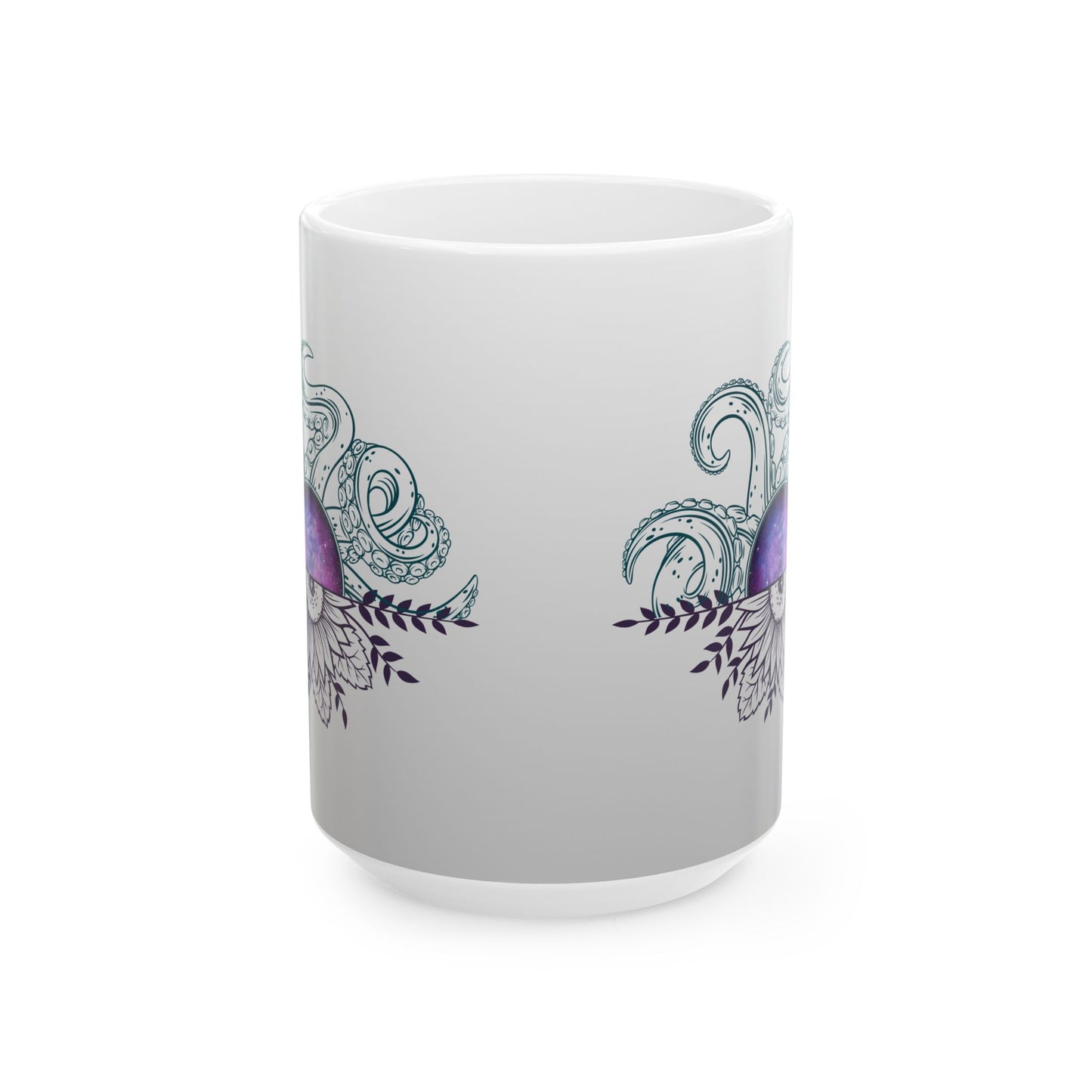 Whimsical Octopus Ceramic Mug, Ocean Lover Gift, Sea Creature Coffee Cup, 11oz, 15oz, Perfect for Beach Lovers