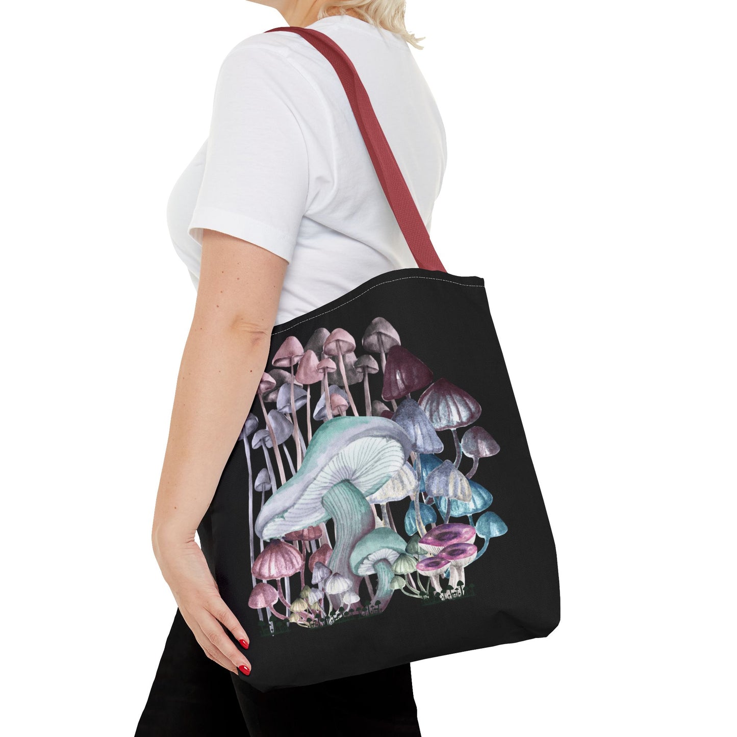 Whimsical Mushroom Tote Bag, Reusable Shopping Bag, Eco-Friendly Gift, Nature-Inspired, Boho Style Bag, Perfect for Farmers Markets, Travel