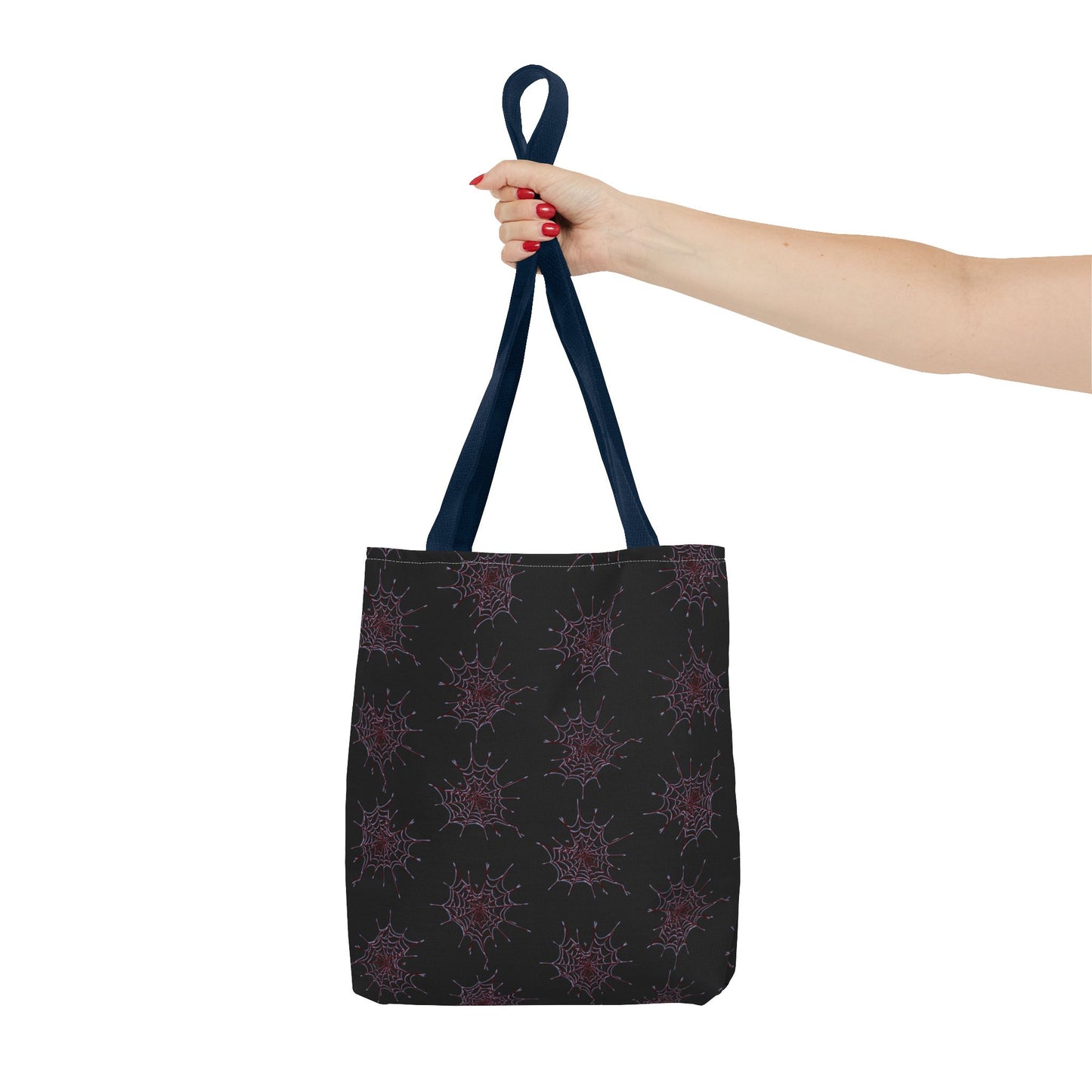 Chic Black and red Heart Web Tote Bag, Stylish Grocery Bag, Eco-Friendly Shopping Tote, Gift Bag for Her, Casual Beach Bag