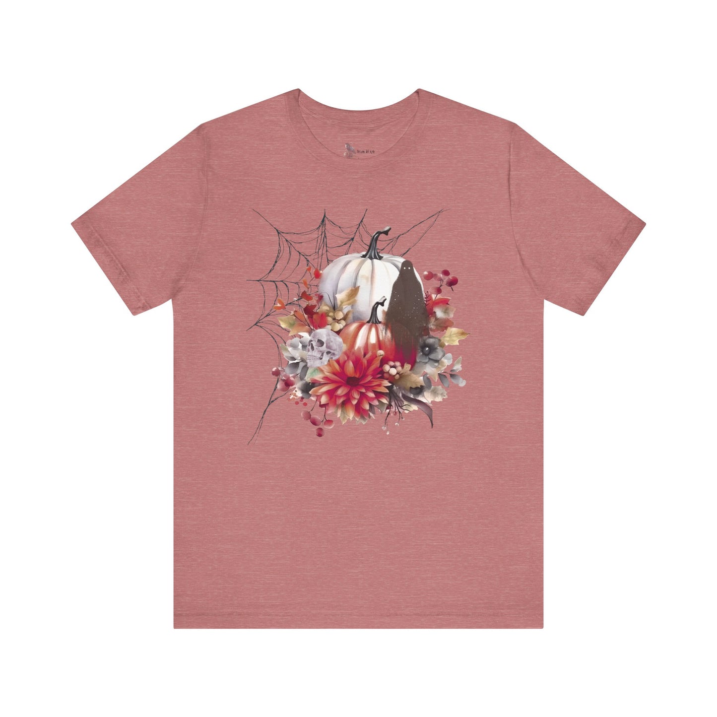 Autumn Vibes Short Sleeve Tee - Cozy Halloween Shirt, Spooky Seasonal Apparel, Fall T-Shirt, Pumpkin Graphic Tee, Unisex Fall Wardrobe