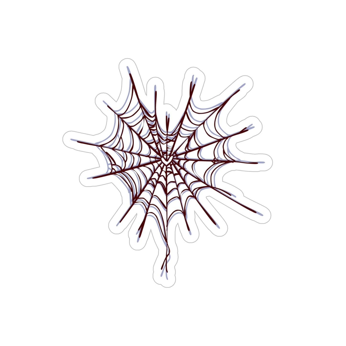 Transparent Spider Web Outdoor Sticker, Die-Cut Vinyl Decal for Halloween, Home Decor, Car Decoration, Spooky Décor, Gift for Bug Lovers