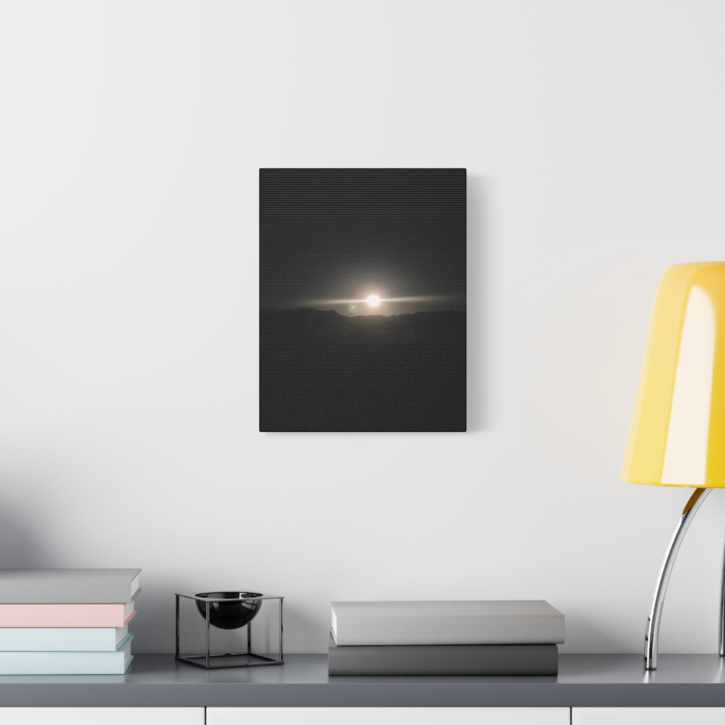 Stretched Canvas Art Print, Modern Wall Decor, Sunset Photography, Home Aesthetic, Gift for Her, Art for Living Room