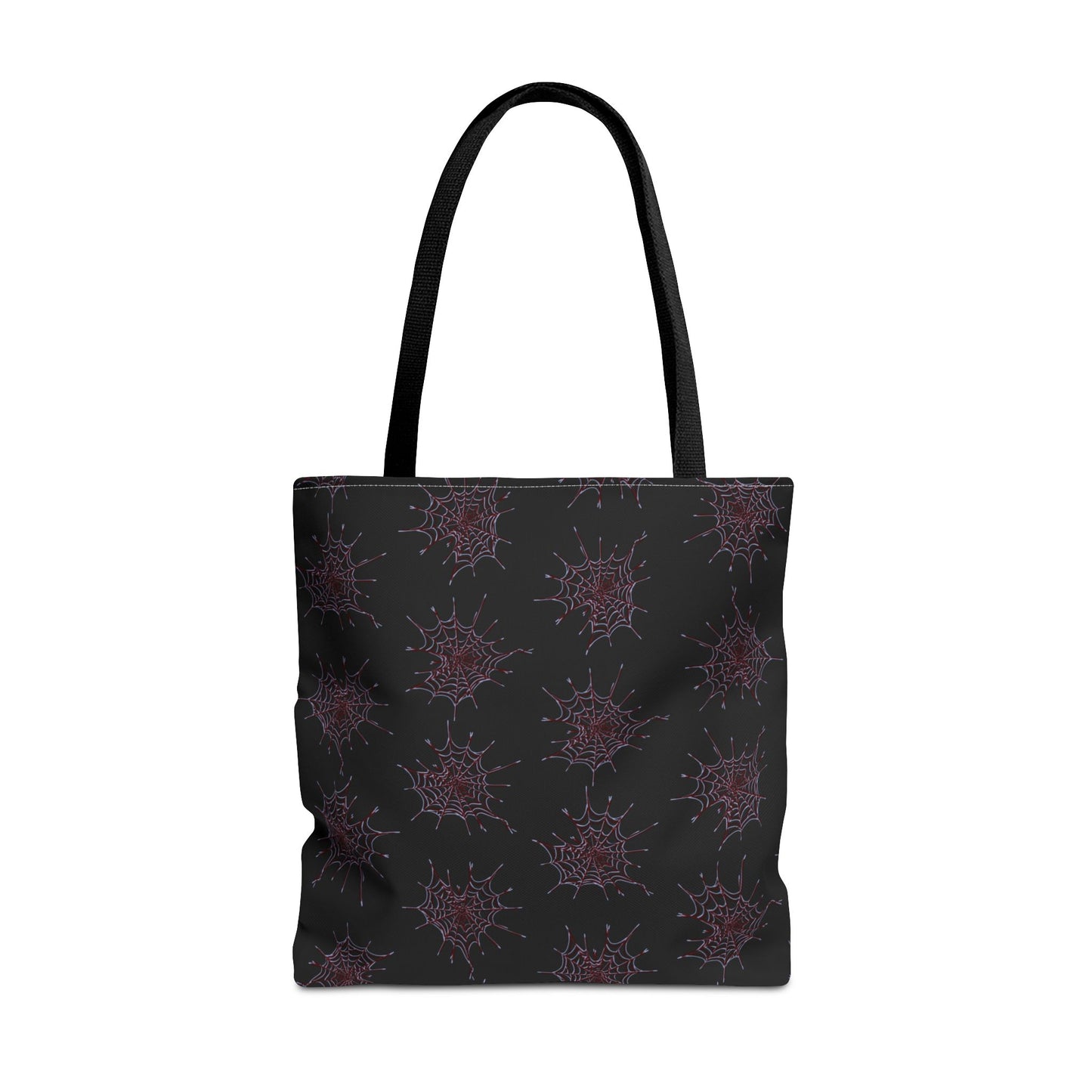Chic Black and red Heart Web Tote Bag, Stylish Grocery Bag, Eco-Friendly Shopping Tote, Gift Bag for Her, Casual Beach Bag