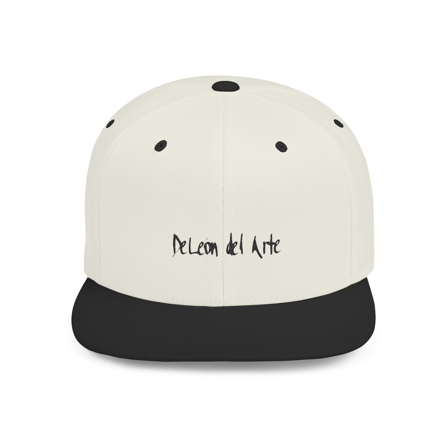 DeLeon del Arte logo Flat Bill Snapback