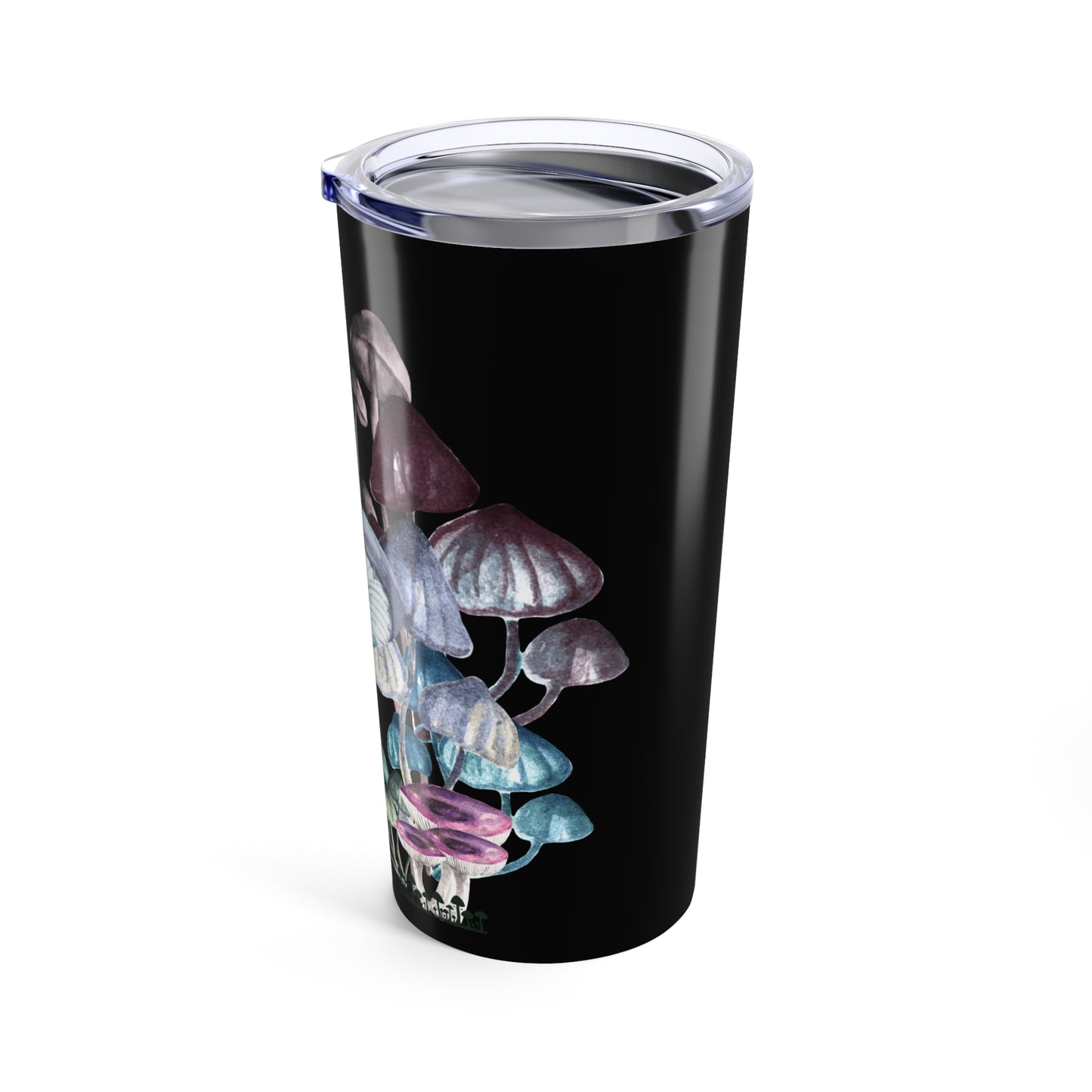 Mushroom Design Tumbler 20oz, Travel Mug, Insulated Drinkware, Nature Lover Gift, Boho Kitchen Decor, Eco-Friendly Cup
