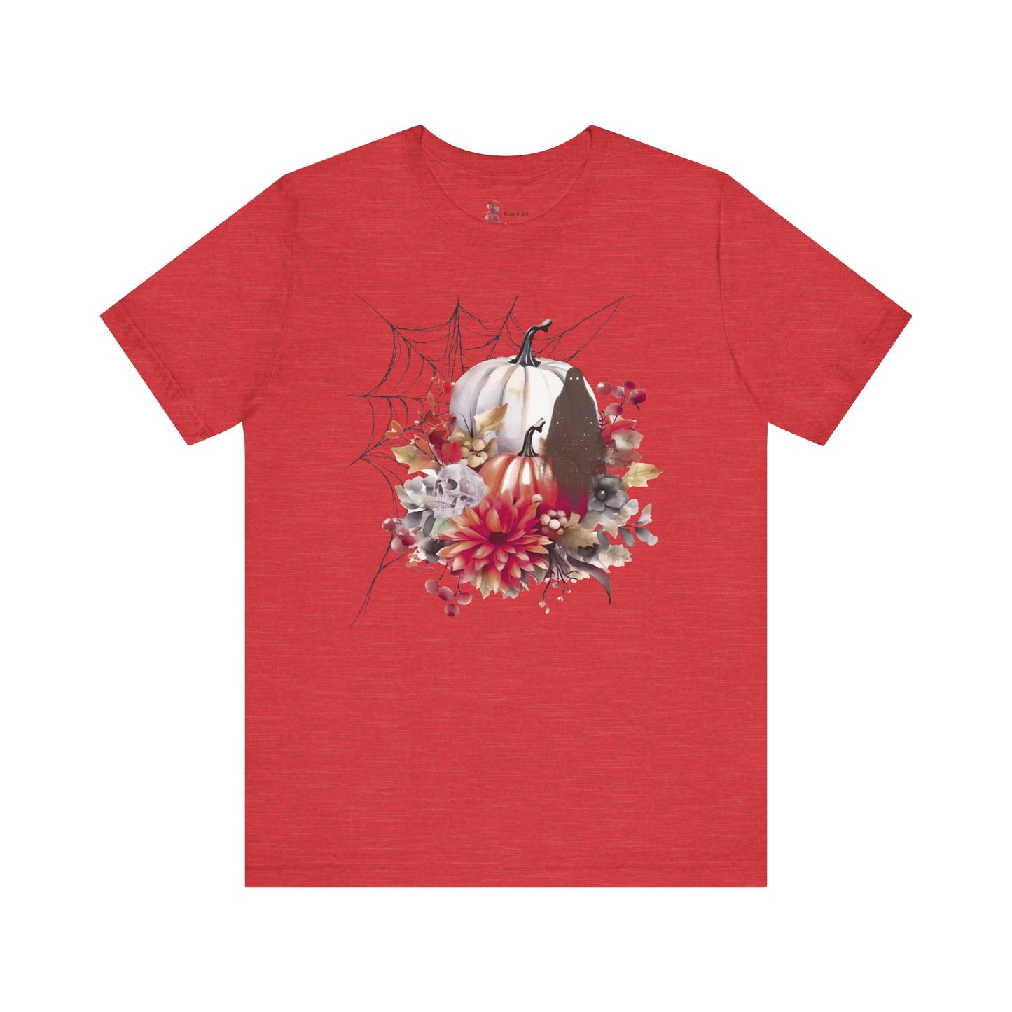 Autumn Vibes Short Sleeve Tee - Cozy Halloween Shirt, Spooky Seasonal Apparel, Fall T-Shirt, Pumpkin Graphic Tee, Unisex Fall Wardrobe