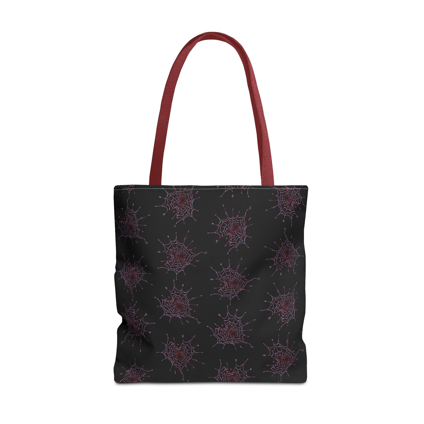 Chic Black and red Heart Web Tote Bag, Stylish Grocery Bag, Eco-Friendly Shopping Tote, Gift Bag for Her, Casual Beach Bag
