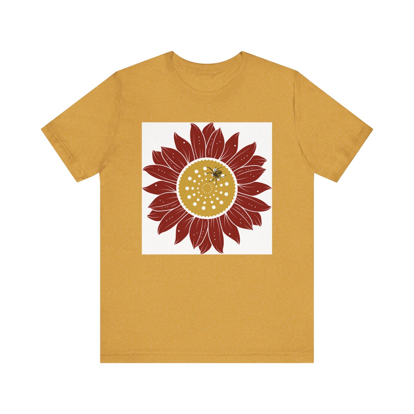 Sunflower Tee, Unisex T-Shirt for Art Lovers, Nature Inspired Gift, Casual Wear, Creative Expression