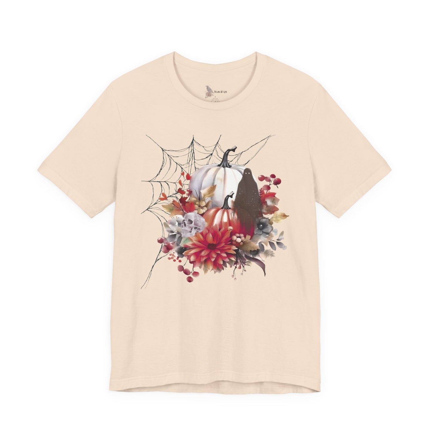 Autumn Vibes Short Sleeve Tee - Cozy Halloween Shirt, Spooky Seasonal Apparel, Fall T-Shirt, Pumpkin Graphic Tee, Unisex Fall Wardrobe