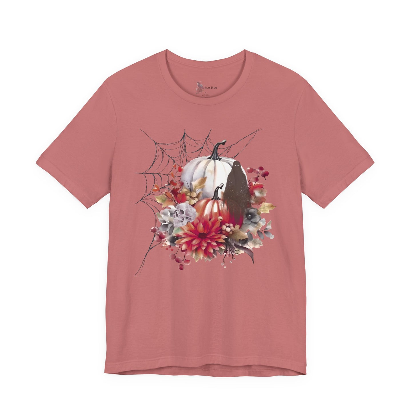 Autumn Vibes Short Sleeve Tee - Cozy Halloween Shirt, Spooky Seasonal Apparel, Fall T-Shirt, Pumpkin Graphic Tee, Unisex Fall Wardrobe