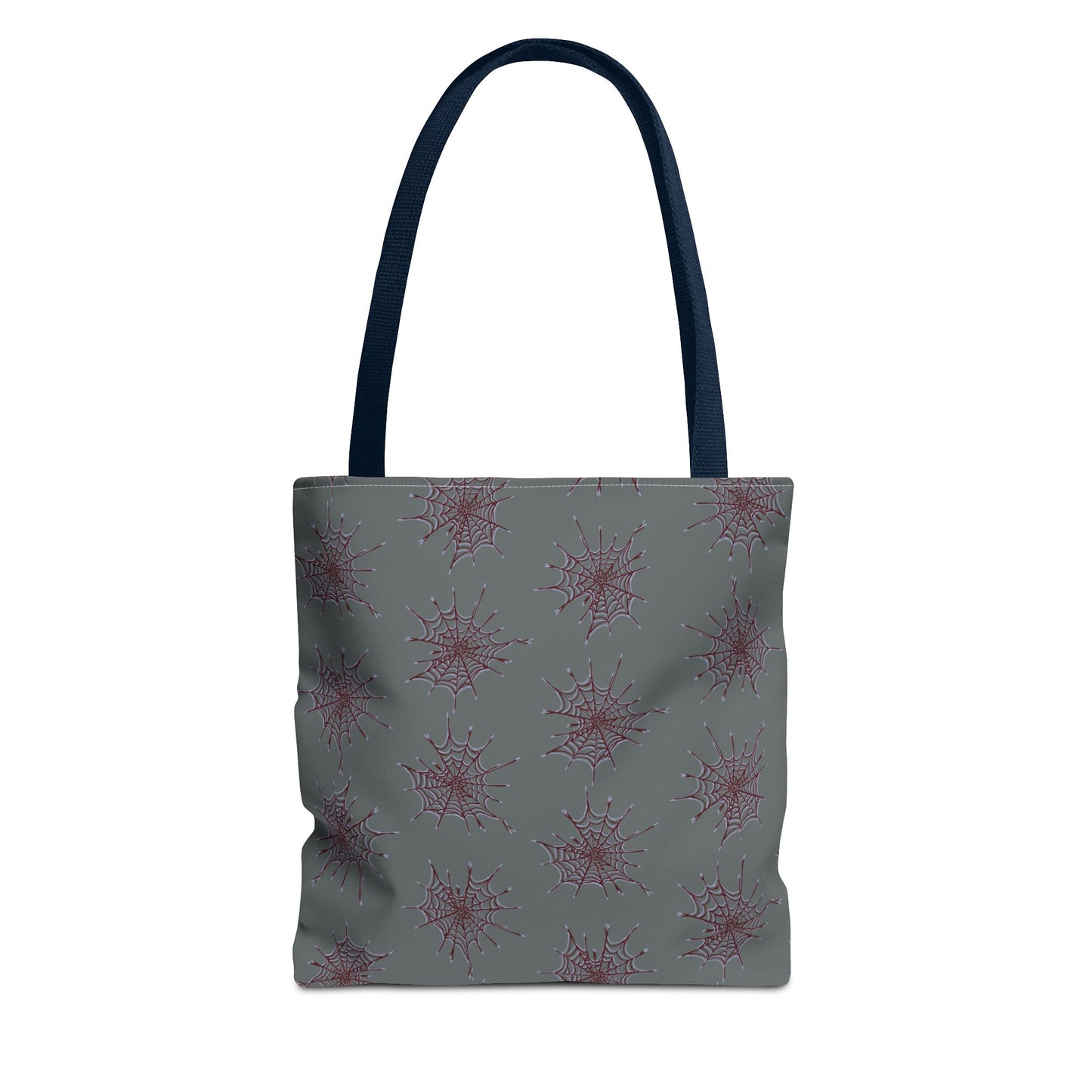 Chic Dark Grey and red Heart Web Tote Bag, Stylish Grocery Bag, Eco-Friendly Shopping Tote, Gift Bag for Her, Casual Beach Bag
