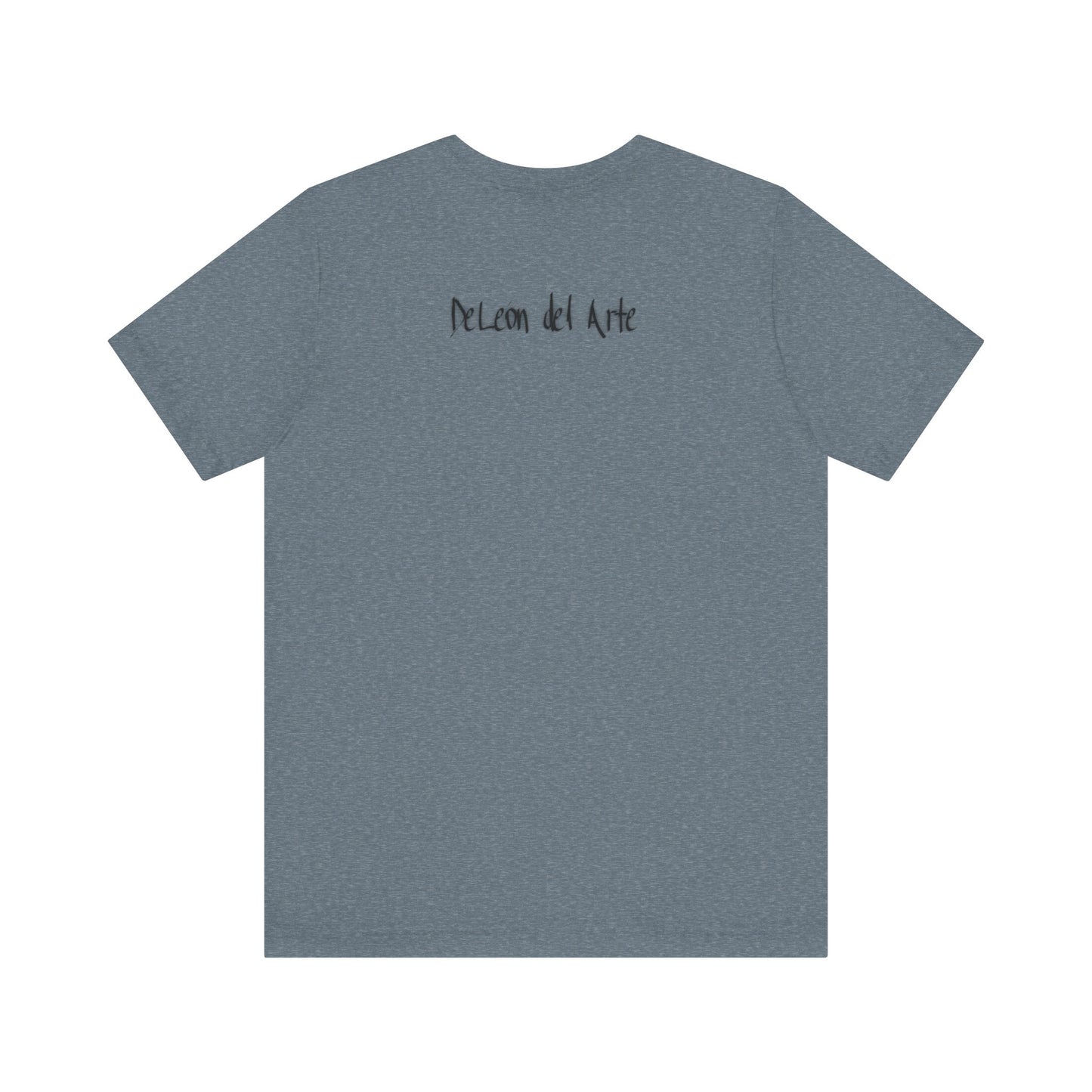 Double-sided Split Logo Artistic Bird Tee, Unisex T-Shirt for Art Lovers, Nature Inspired Gift, Casual Wear, Creative Expression
