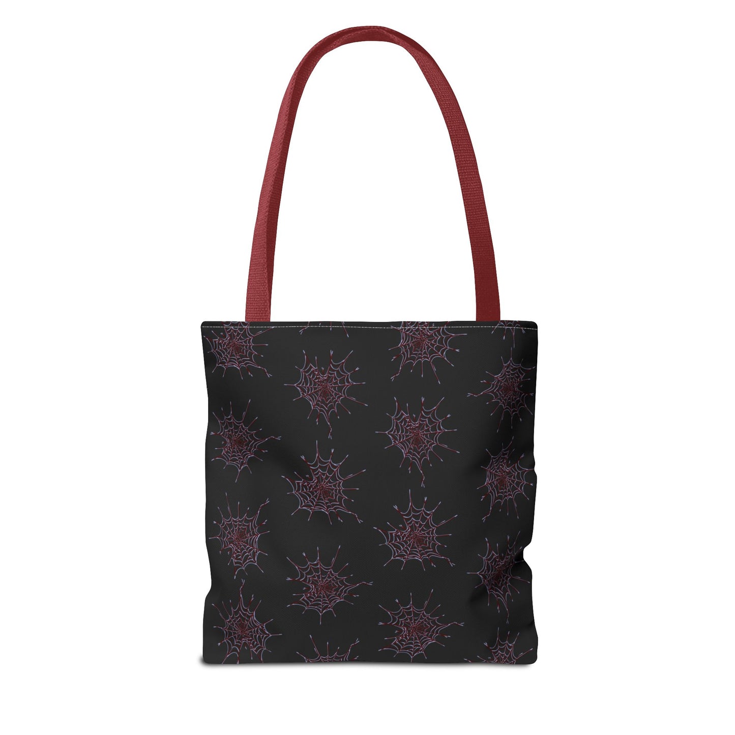Chic Black and red Heart Web Tote Bag, Stylish Grocery Bag, Eco-Friendly Shopping Tote, Gift Bag for Her, Casual Beach Bag