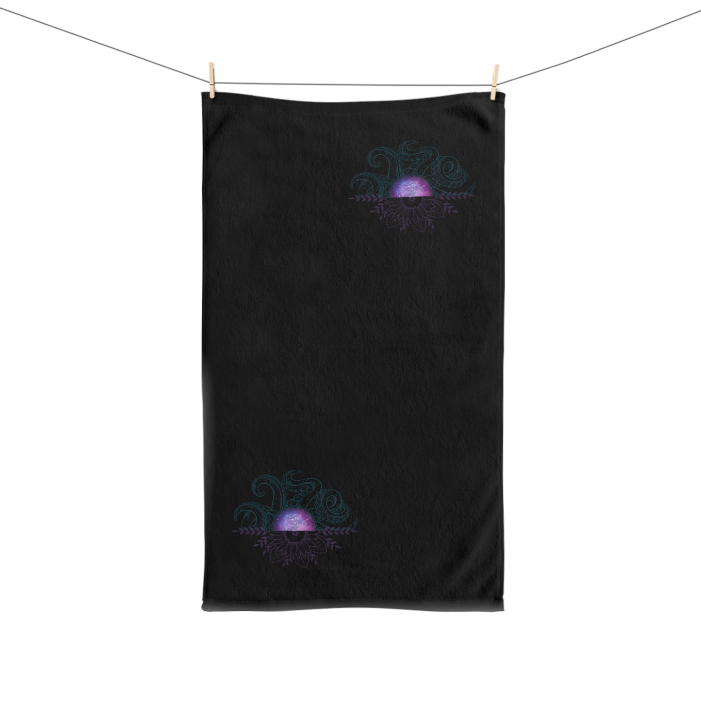 Mystical Ocean-Inspired Hand Towel, Beach Decor, Gift for Ocean Lovers, Unique Home Accessory, Bathroom Essential, Coastal Vibe