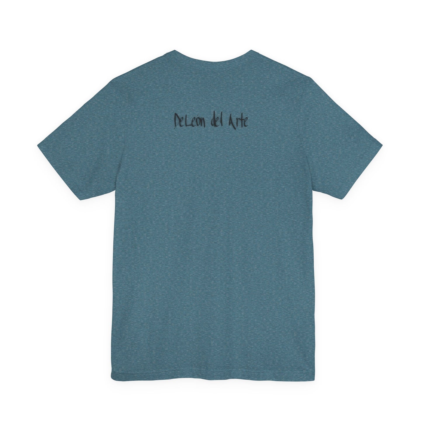 Double-sided Split Logo Artistic Bird Tee, Unisex T-Shirt for Art Lovers, Nature Inspired Gift, Casual Wear, Creative Expression