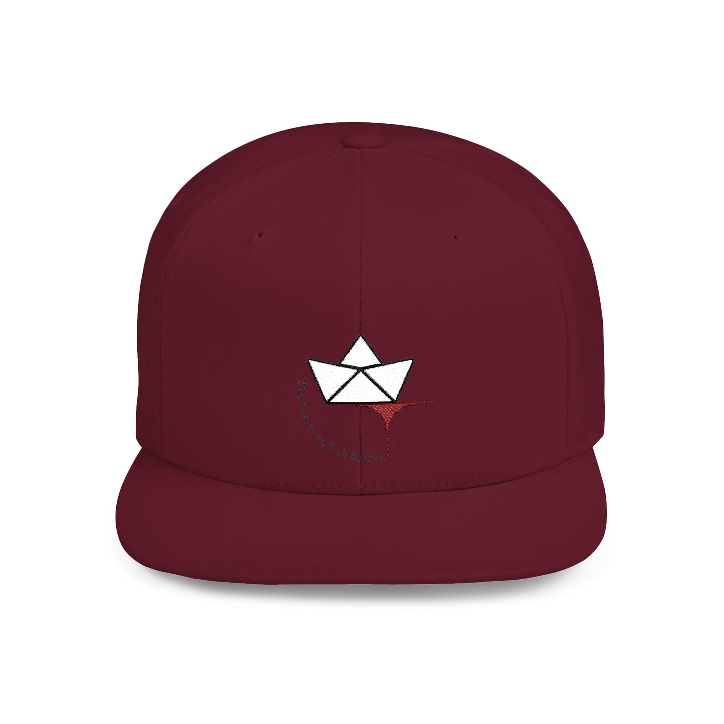 Floating On Paper Boat and River of Blood Flat Bill Snapback