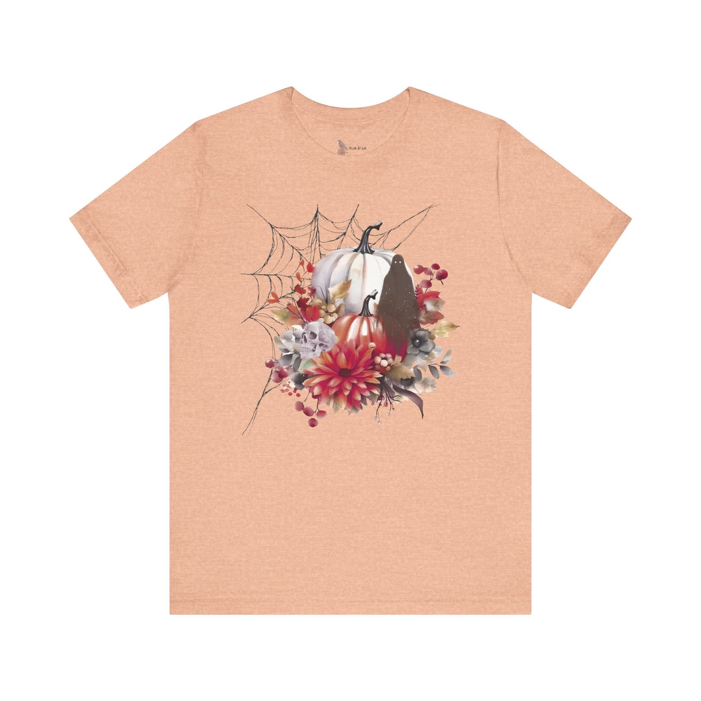 Autumn Vibes Short Sleeve Tee - Cozy Halloween Shirt, Spooky Seasonal Apparel, Fall T-Shirt, Pumpkin Graphic Tee, Unisex Fall Wardrobe