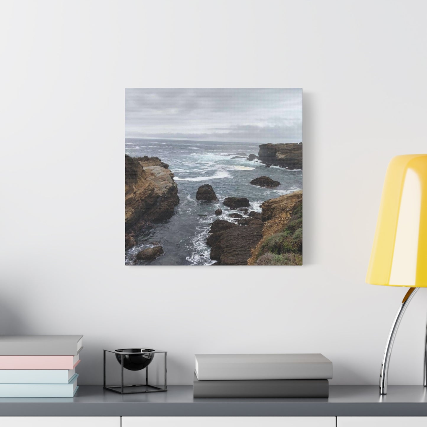 Ocean Waves Matte Canvas Art, Coastal Wall Decor, Seascape Print, Beach Home Decoration, Nautical Art Piece