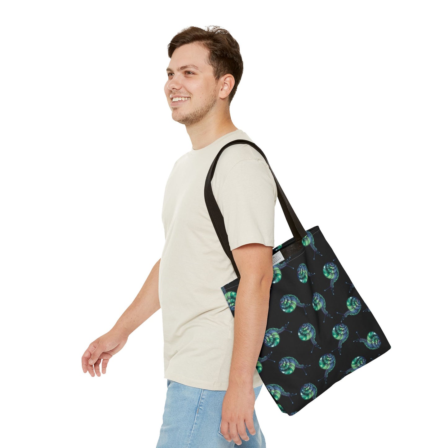 Eco Chic Tote Bag, Stylish Beach Bag, Unique Shopping Tote, Trendy Gift Bag, Nautical Decorative Tote, Marine Pattern Accessory