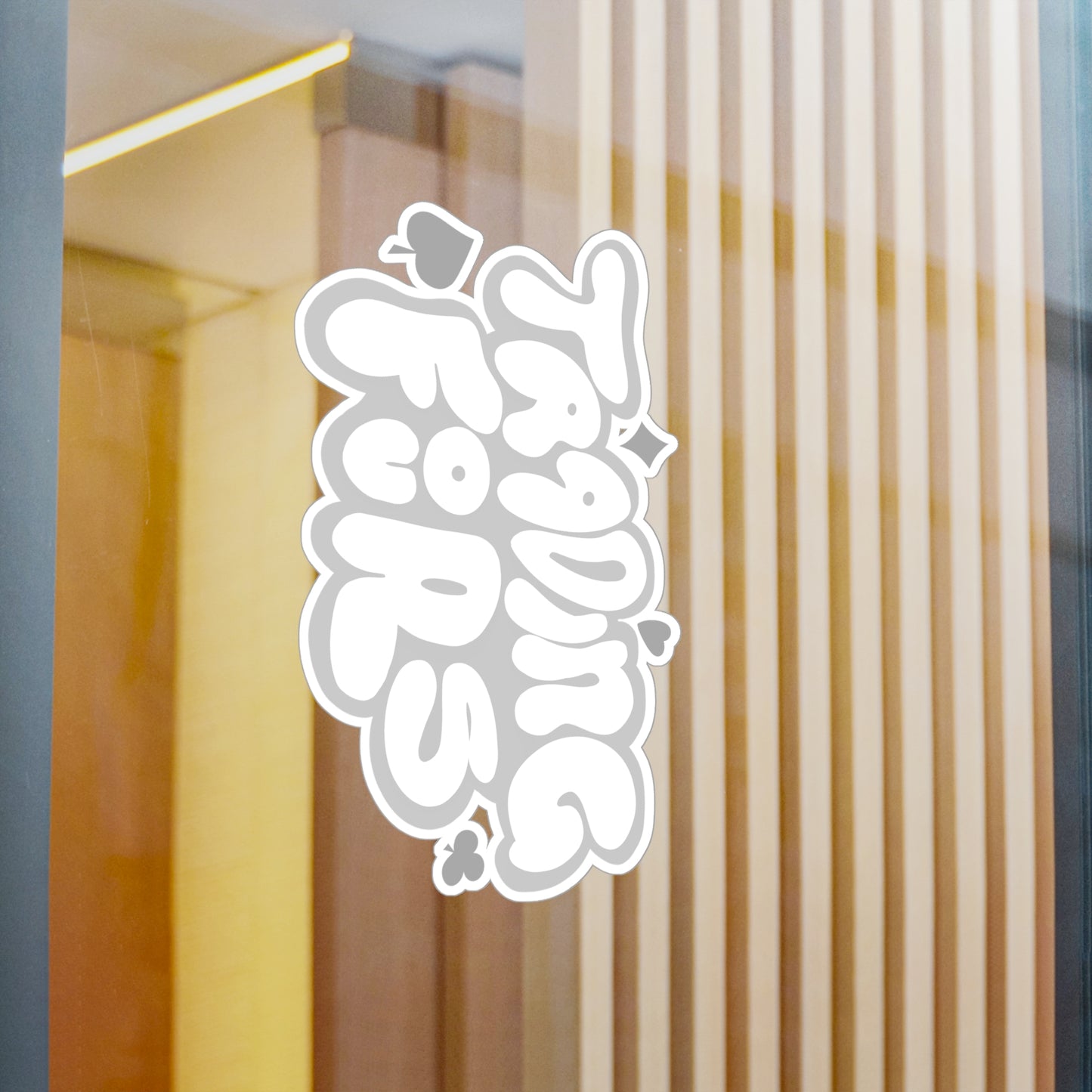 Trading Fours Band logo 1 no color Stylish Kiss-Cut Vinyl Decals for Personalization, Car Stickers, Home Decor, Unique Gifts, Artsy Home Accessories