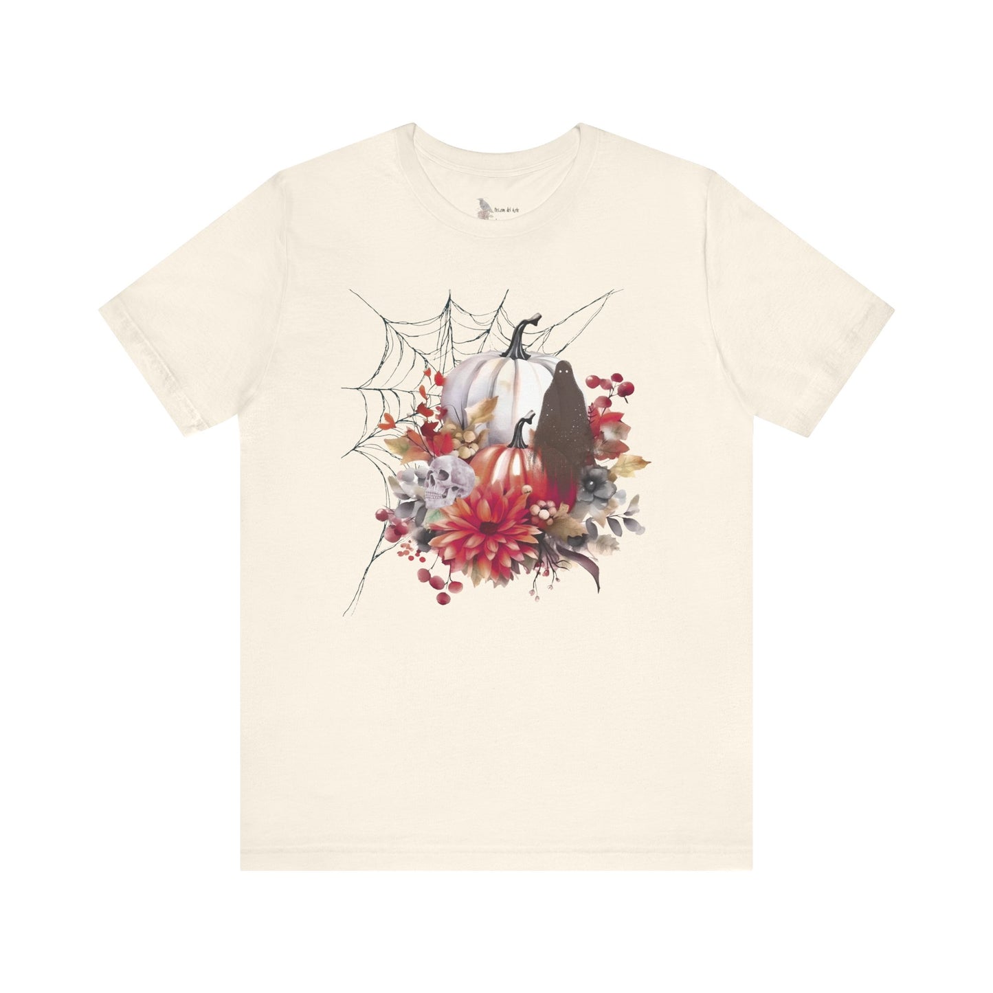 Autumn Vibes Short Sleeve Tee - Cozy Halloween Shirt, Spooky Seasonal Apparel, Fall T-Shirt, Pumpkin Graphic Tee, Unisex Fall Wardrobe