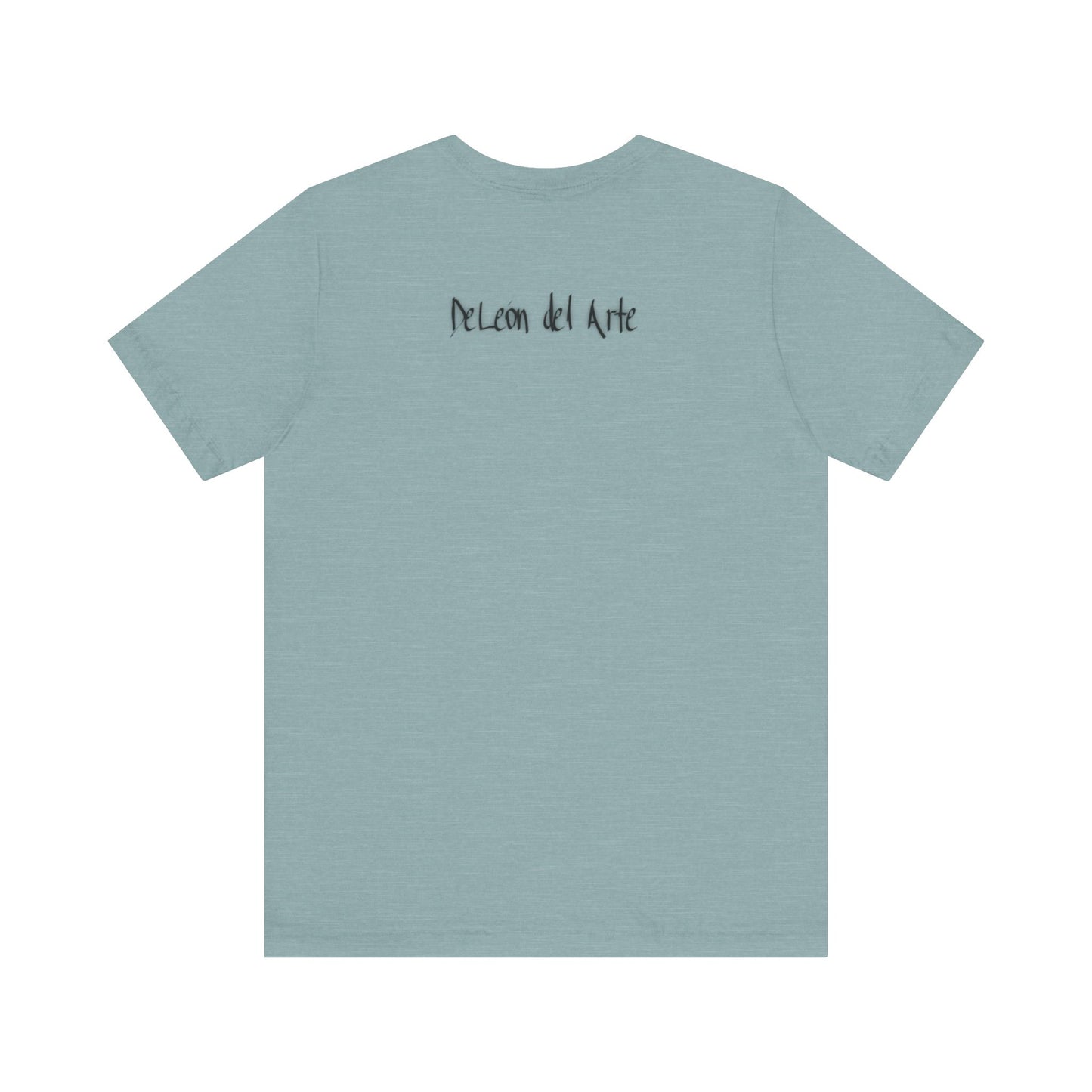 Double-sided Split Logo Artistic Bird Tee, Unisex T-Shirt for Art Lovers, Nature Inspired Gift, Casual Wear, Creative Expression