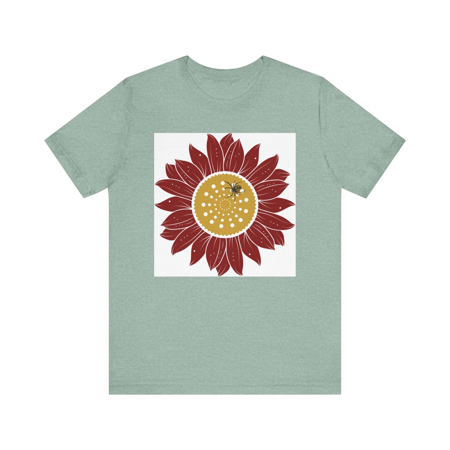 Sunflower Tee, Unisex T-Shirt for Art Lovers, Nature Inspired Gift, Casual Wear, Creative Expression