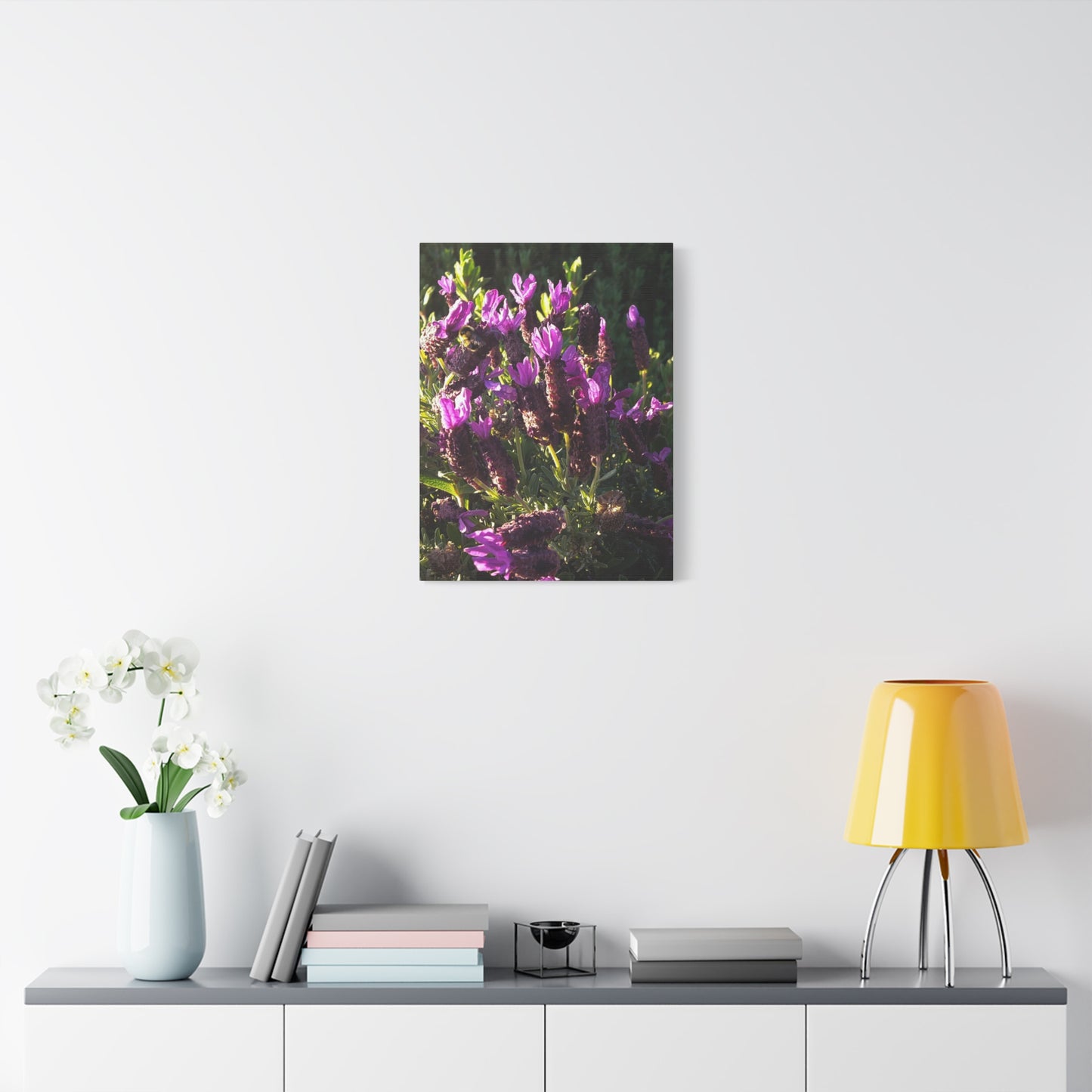 Purple Floral Canvas Wall Art, Botanical Decor, Nature Art, Home Decoration, Gift for Nature Lovers