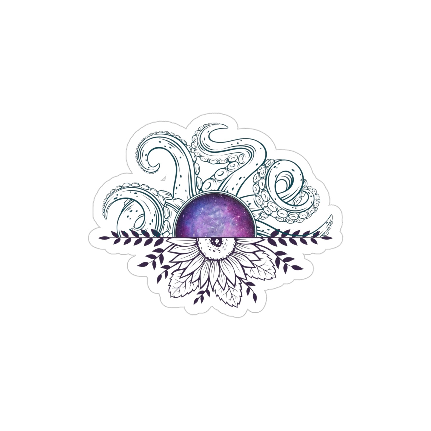 Bohemian Outdoor Sticker, Nature-Inspired Vinyl Decal, Die-Cut Art for Laptops, Water Bottles, Cars, and Journals