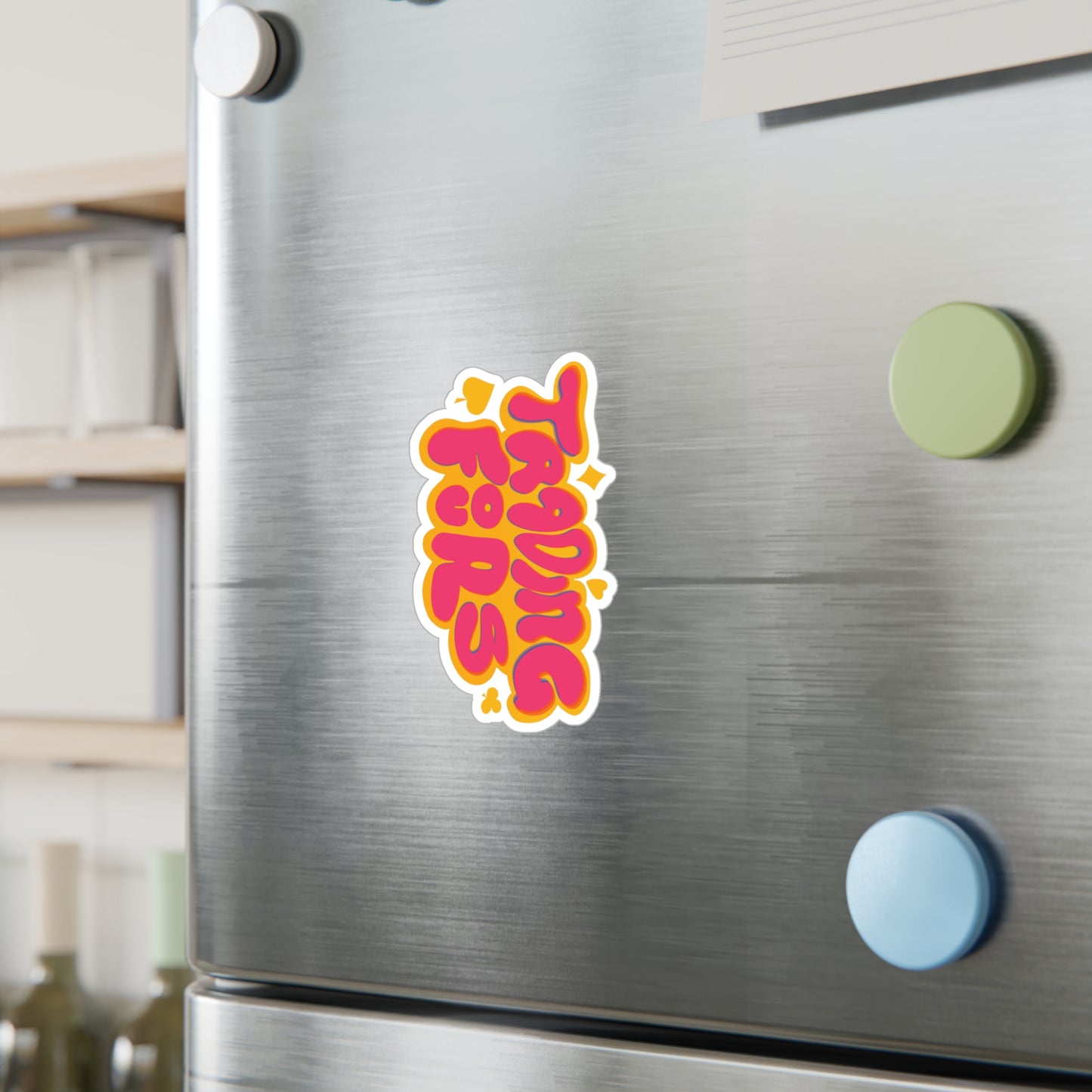Trading Fours Fun Retro Sticker Decals for Personalization, Ideal for Gifts, Home Decor, Laptop Accessories, and More!