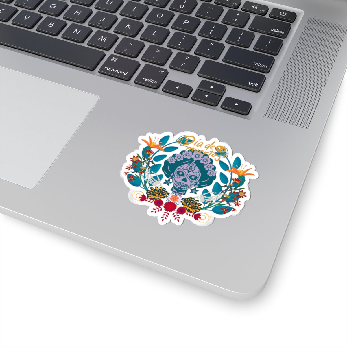 Dia de Muertos Kiss-Cut Stickers | Sugar Skull Art | Floral Decor | Fiesta Party Supplies | Laptop & Scrapbooking