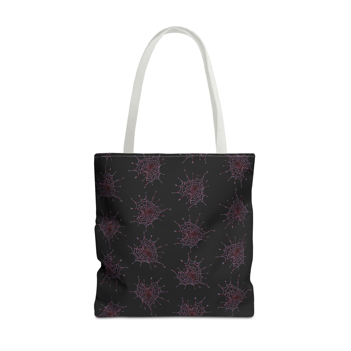Chic Black and red Heart Web Tote Bag, Stylish Grocery Bag, Eco-Friendly Shopping Tote, Gift Bag for Her, Casual Beach Bag