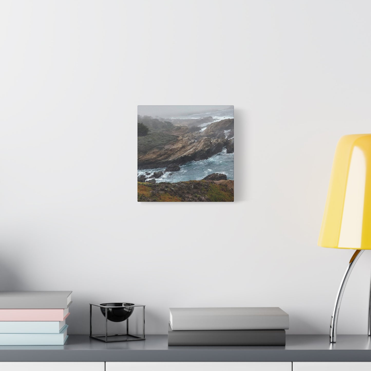 Stretched Canvas Wall Art, Matte Coastal Landscape Decor, Seascape Gallery Wrap, Ocean Home Decor, Nature Wall Artwork