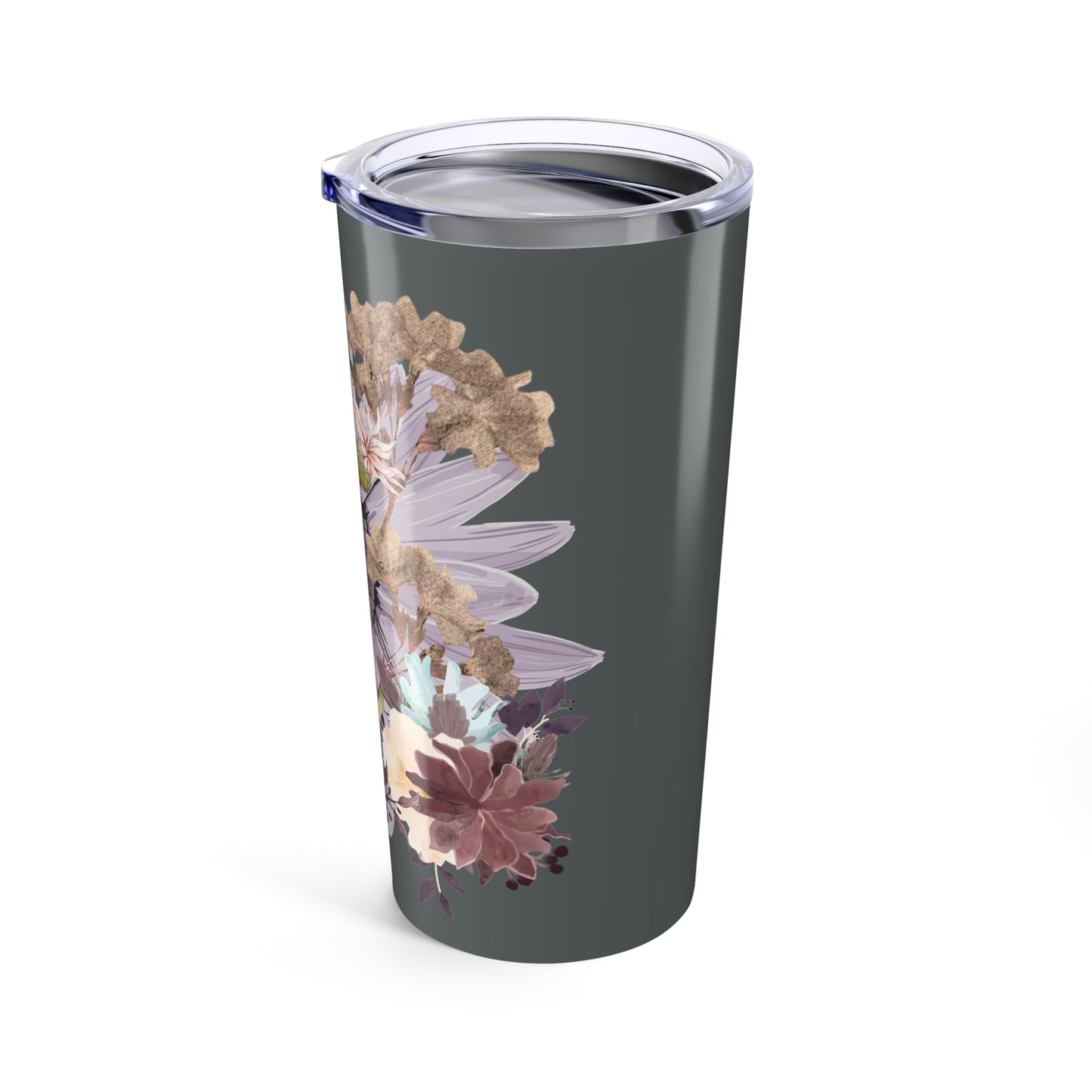 Floral Tumbler 20oz | Stylish Travel Mug for Coffee, Tea, Gifts, Home Decor, Floral Design