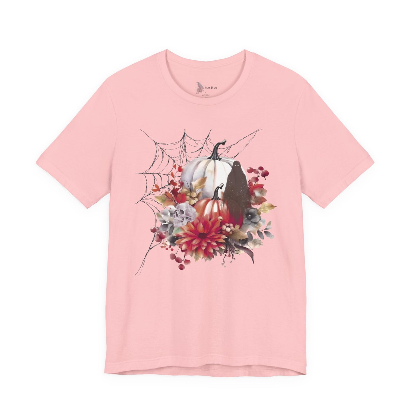 Autumn Vibes Short Sleeve Tee - Cozy Halloween Shirt, Spooky Seasonal Apparel, Fall T-Shirt, Pumpkin Graphic Tee, Unisex Fall Wardrobe