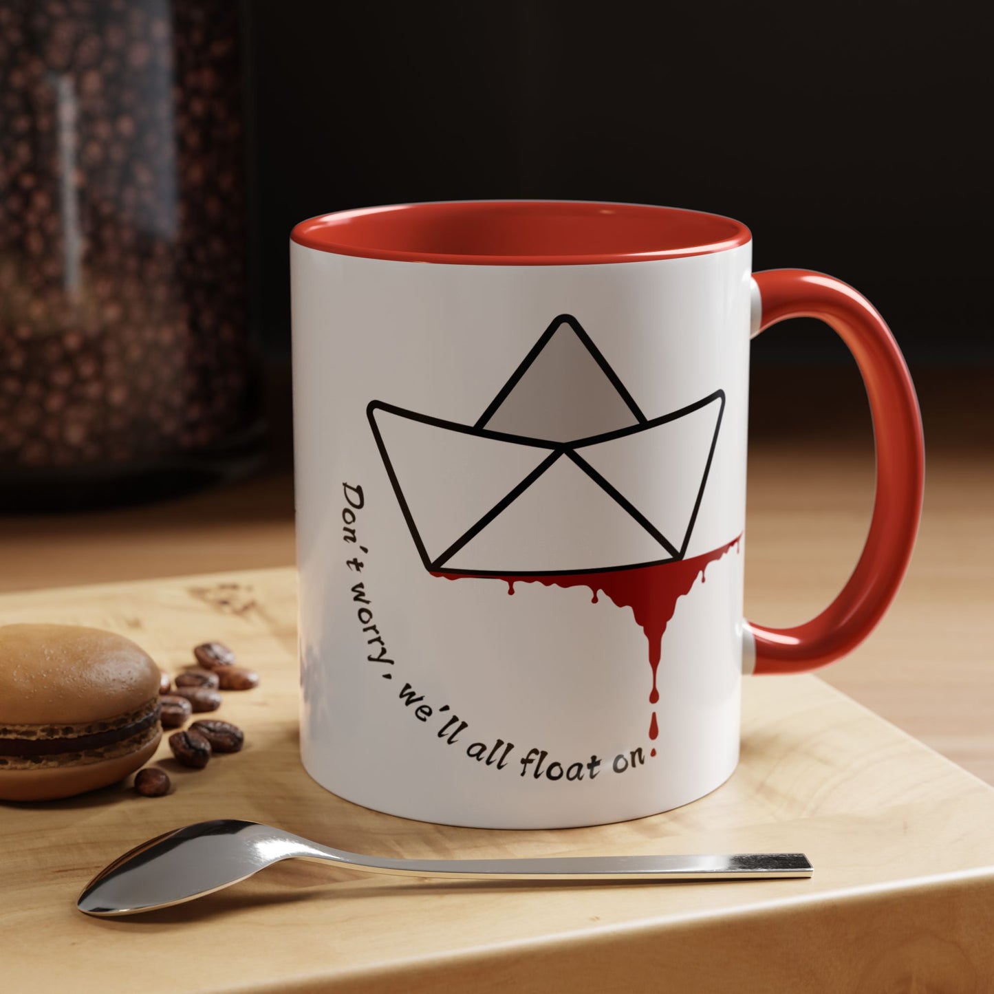 Spooky Accent Coffee Mug (Halloween, Horror, Gift for Fans, Unique Design, Quote Mug)