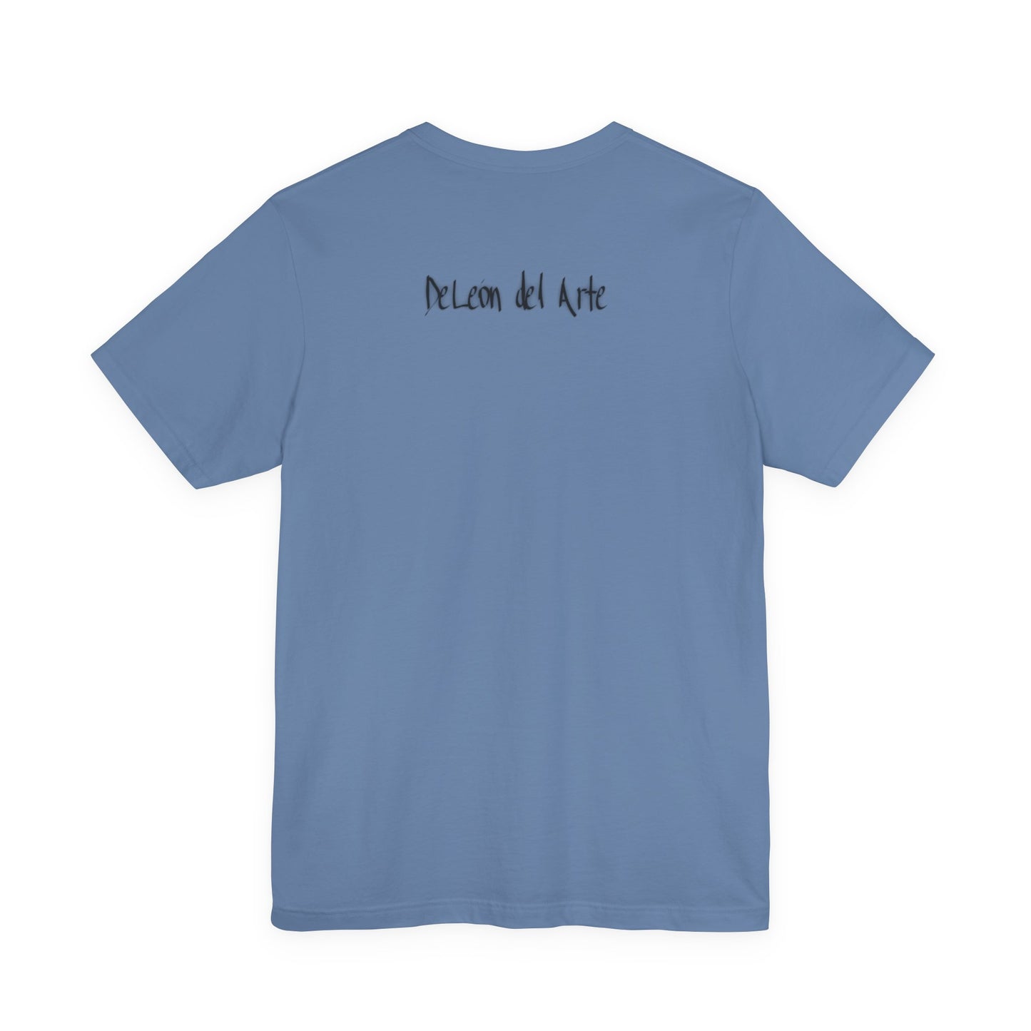 Double-sided Split Logo Artistic Bird Tee, Unisex T-Shirt for Art Lovers, Nature Inspired Gift, Casual Wear, Creative Expression
