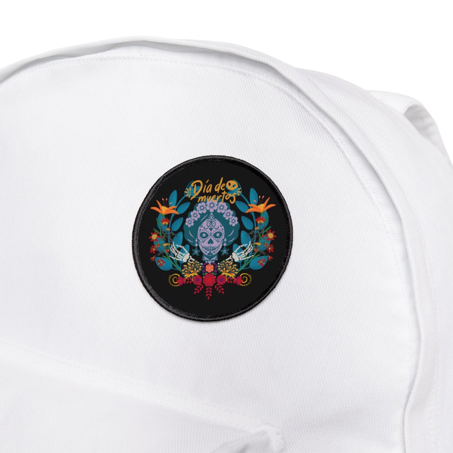 Colorful Día de Muertos Iron-On Patches | Customizable Denim & Jackets | Unique Gifts, Halloween Decor, Arts & Crafts