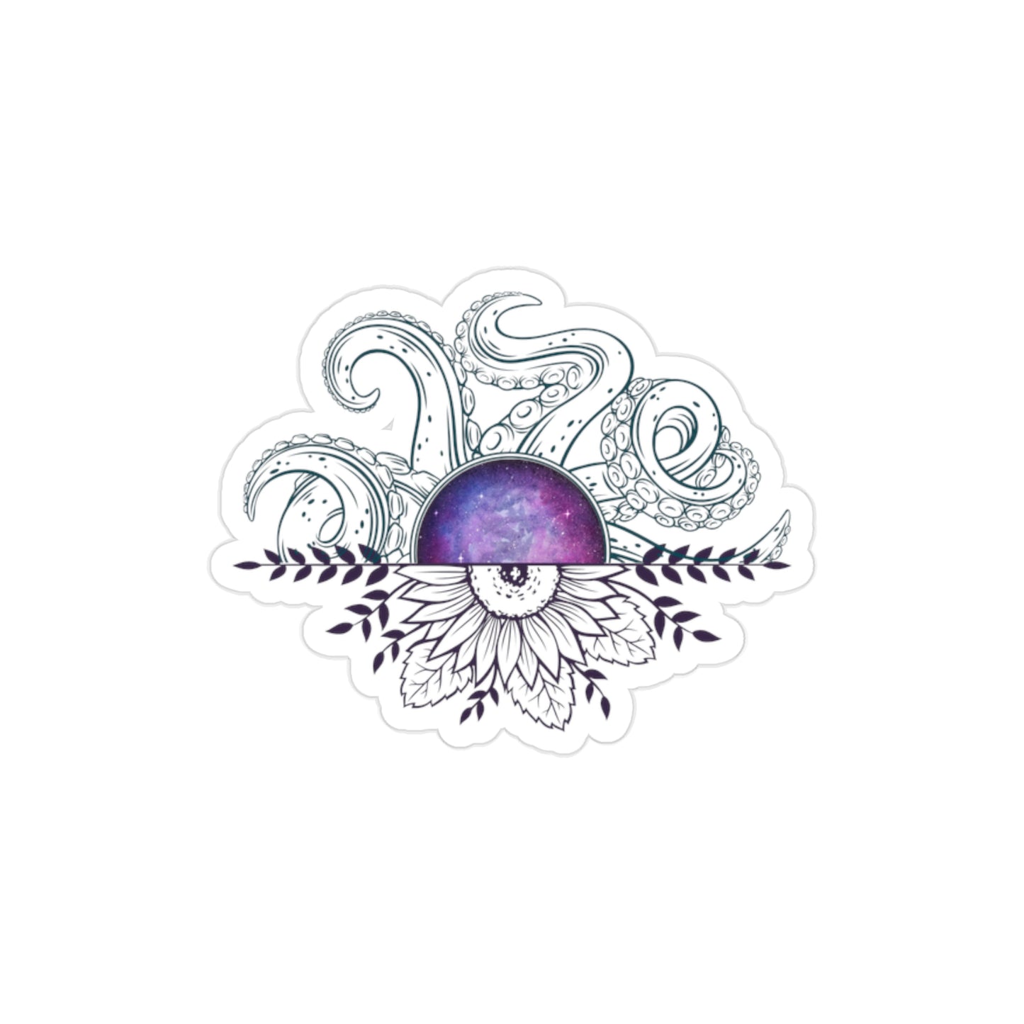 Bohemian Outdoor Sticker, Nature-Inspired Vinyl Decal, Die-Cut Art for Laptops, Water Bottles, Cars, and Journals