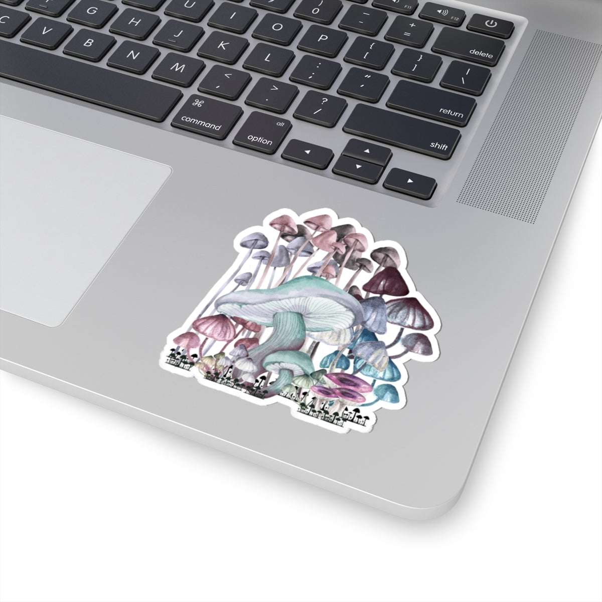 Whimsical Mushroom Kiss-Cut Stickers for Nature Lovers, Laptop Decor, Eco-Friendly Art, Gift for Friends