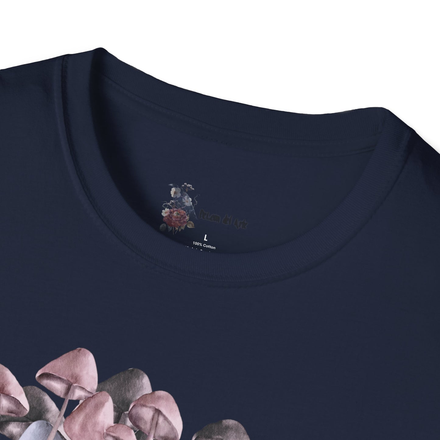 Mushroom Art Unisex T-Shirt - Softstyle Tee for Nature Lovers, Eco-Friendly Fashion, Gift for Friends, Boho Style, Music Festivals