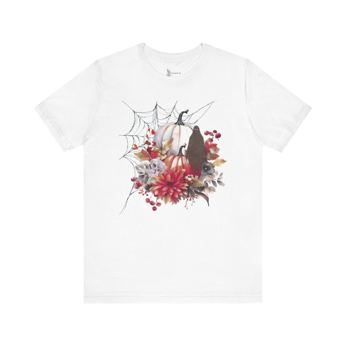 Autumn Vibes Short Sleeve Tee - Cozy Halloween Shirt, Spooky Seasonal Apparel, Fall T-Shirt, Pumpkin Graphic Tee, Unisex Fall Wardrobe